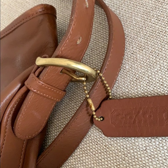 Vtg. COACH British Tan Leather Bleeker bucket Bag - Picture 3 of 8